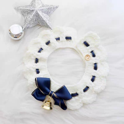 Ribbon Bell Crochet Cat Collar