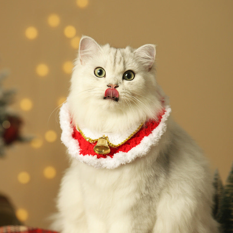 Happy Time Christmas Crochet Cat Collar