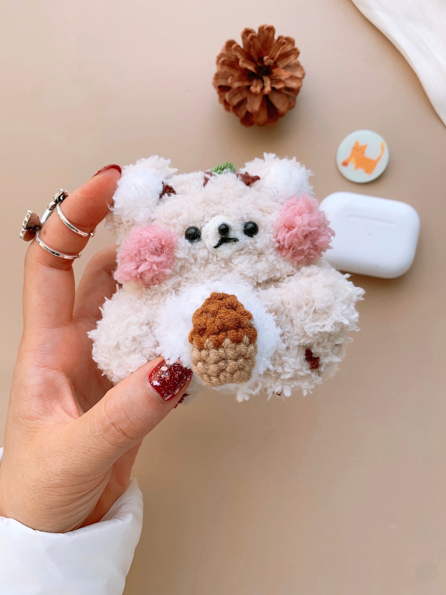 Fluffy Plush Airpods Case