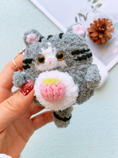 Strawberry Cat Airpods 1/2/3 Case AirPods Pro, Pro 2 Case