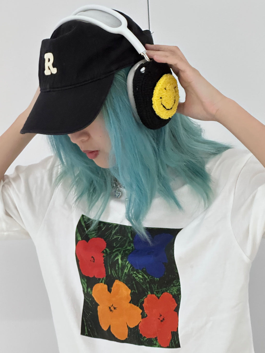 Yellow Smiling Face AirPods Max Cases Sony XM1000 Cases