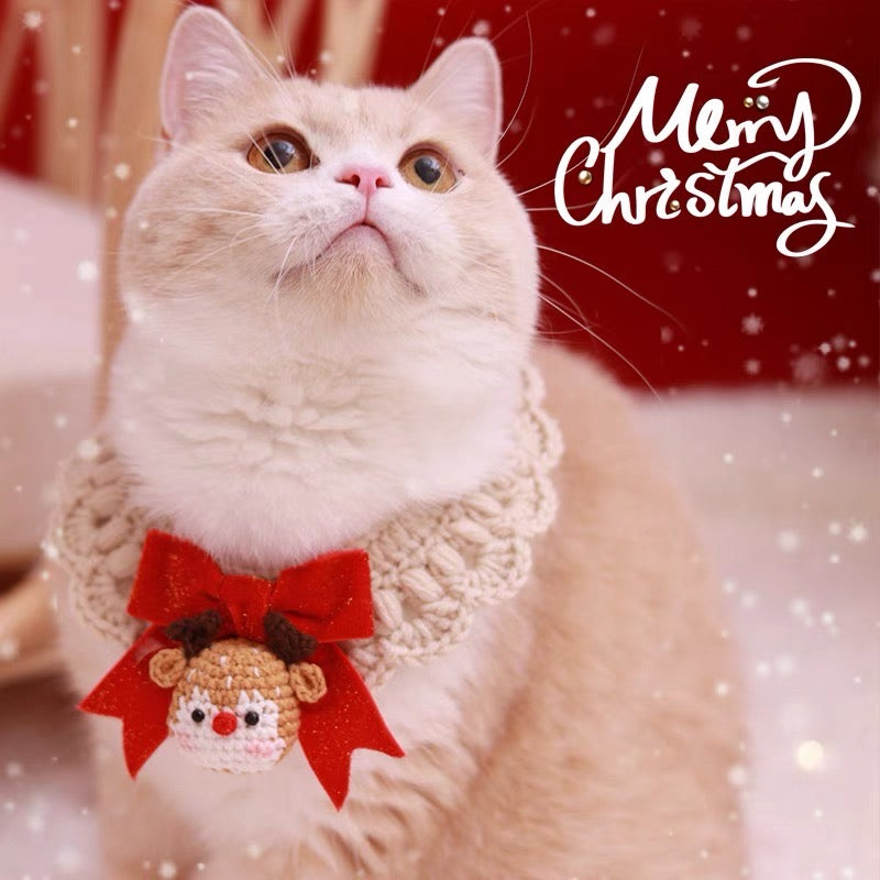 Happy Time Crochet Cat Collar