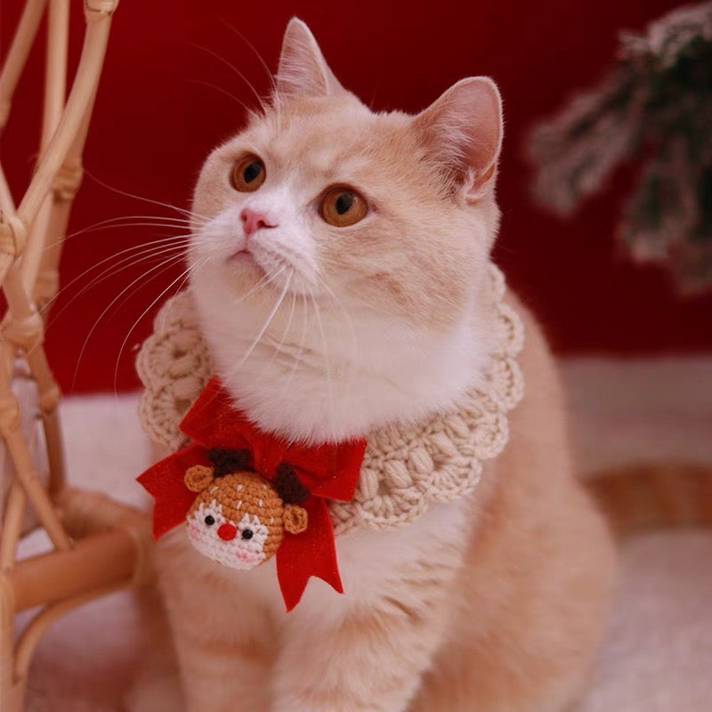 Happy Time Crochet Cat Collar