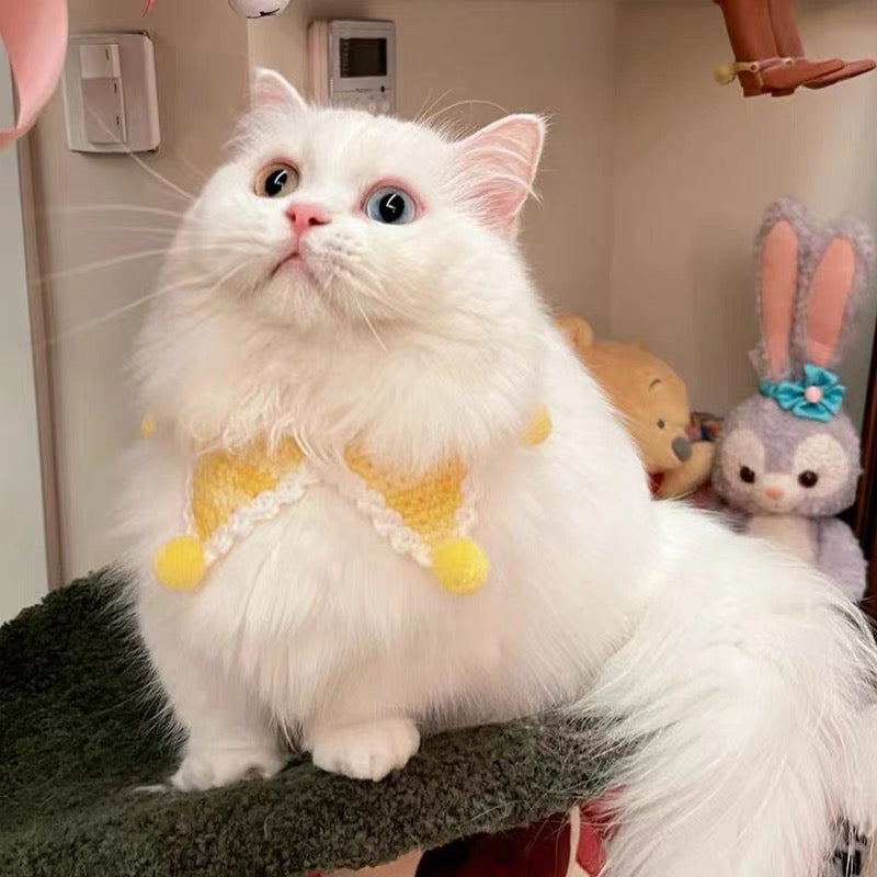 Happy Time Crochet Cat Collar