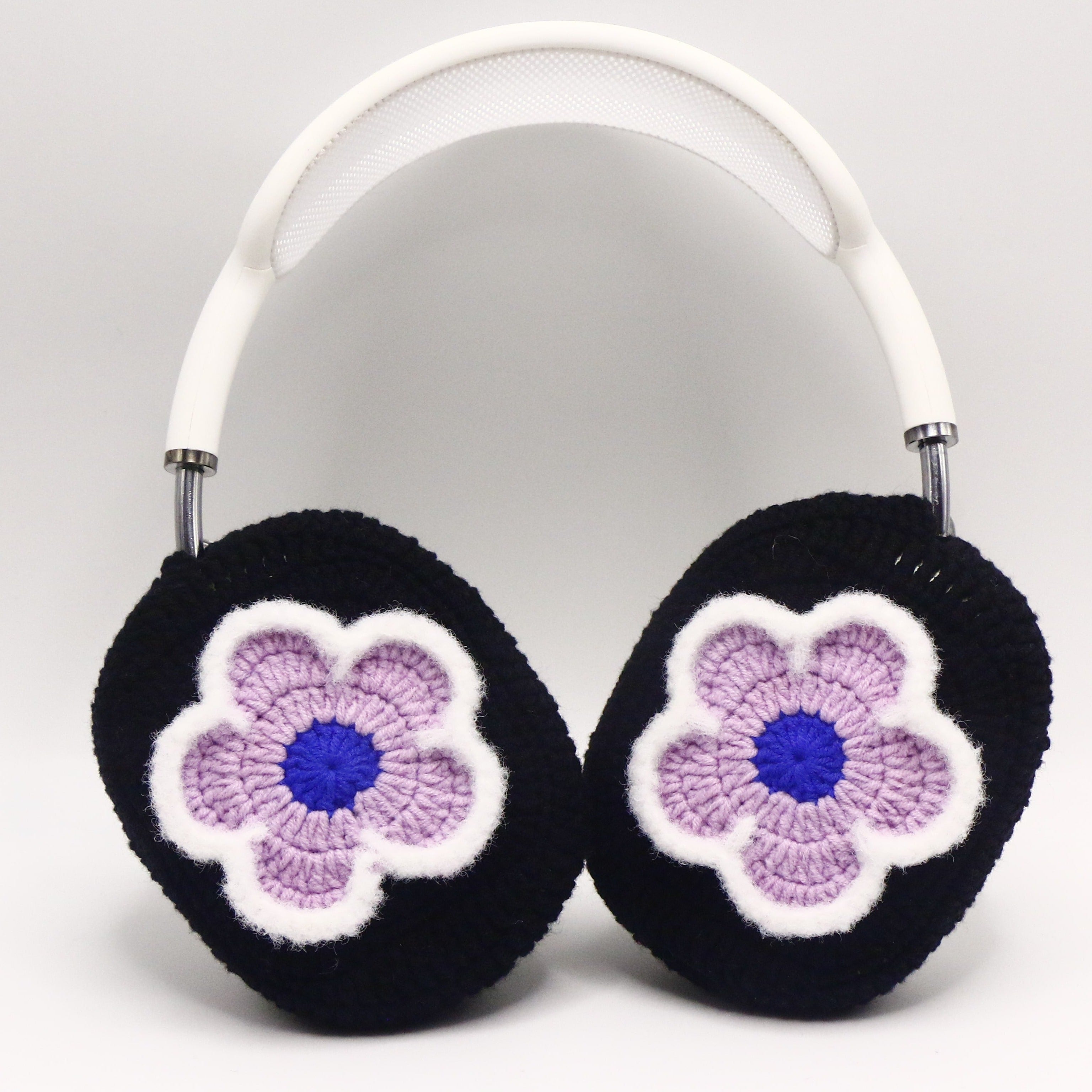 Black Base Purple Flower AirPods Max Cover Sony XM1000 Cases ...