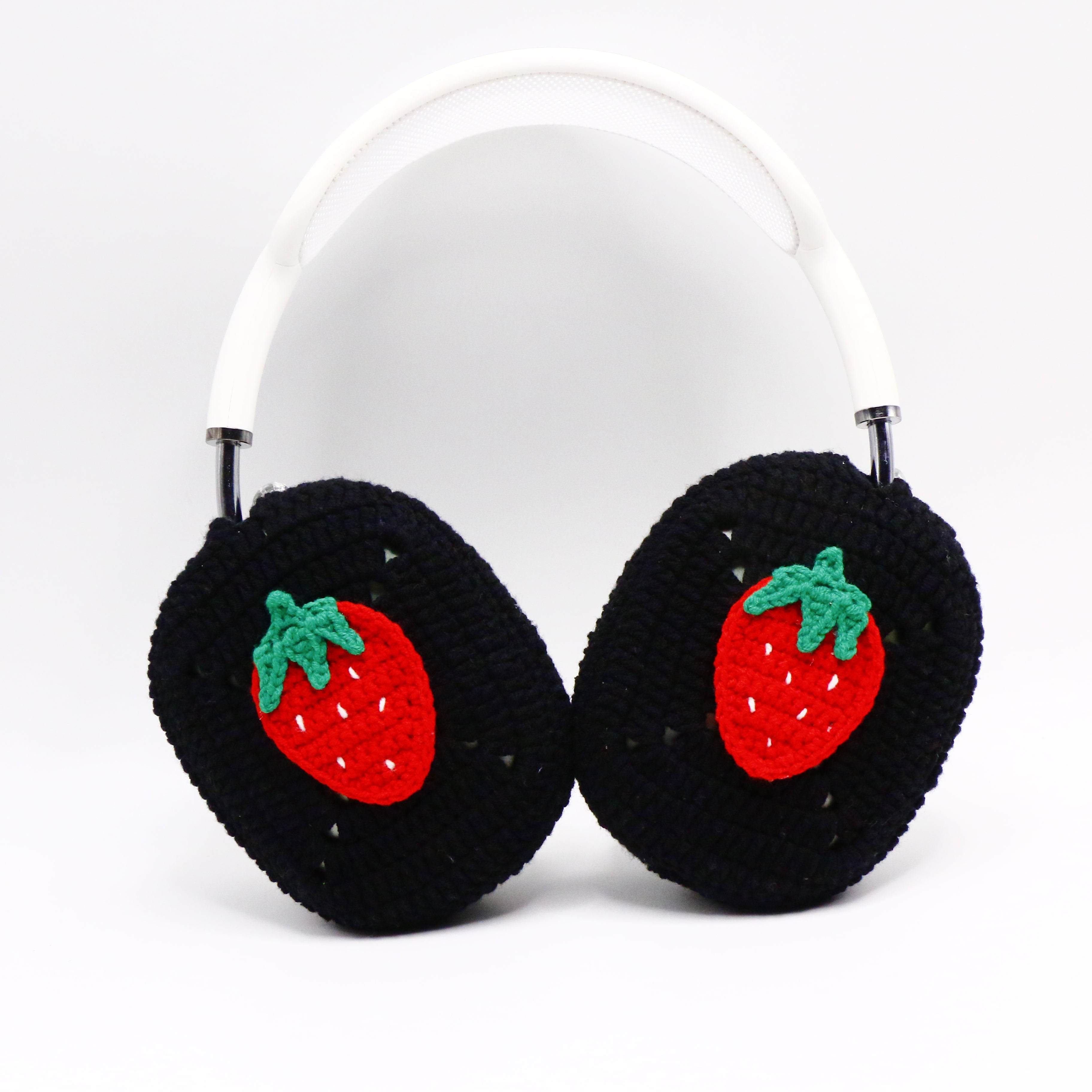 Black Base Strawberry AirPods Max Case Sony XM1000 Cases