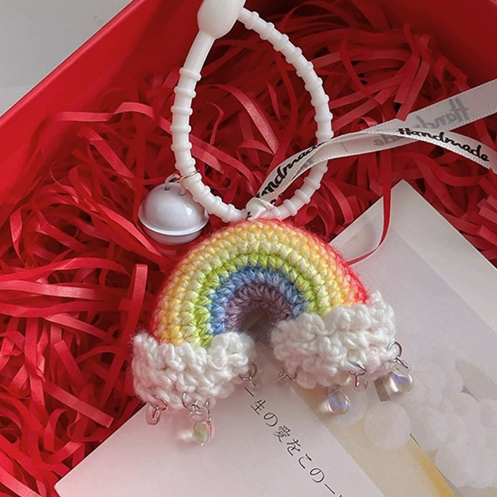 Crochet Hanging Rainbow Car Decor Mirror Hanging Accessories