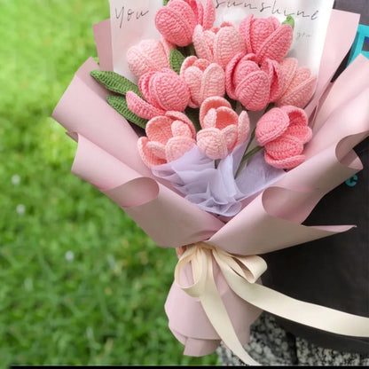 Crochet Flower Bouquet Beautiful Mother's Gifts
