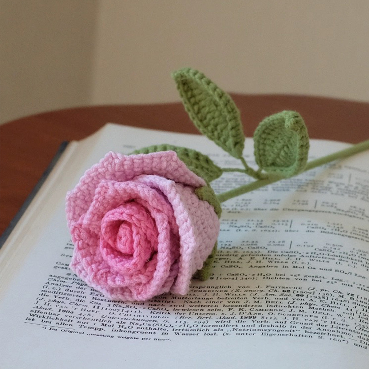 Crochet Gradient Roses Flower Bouquet