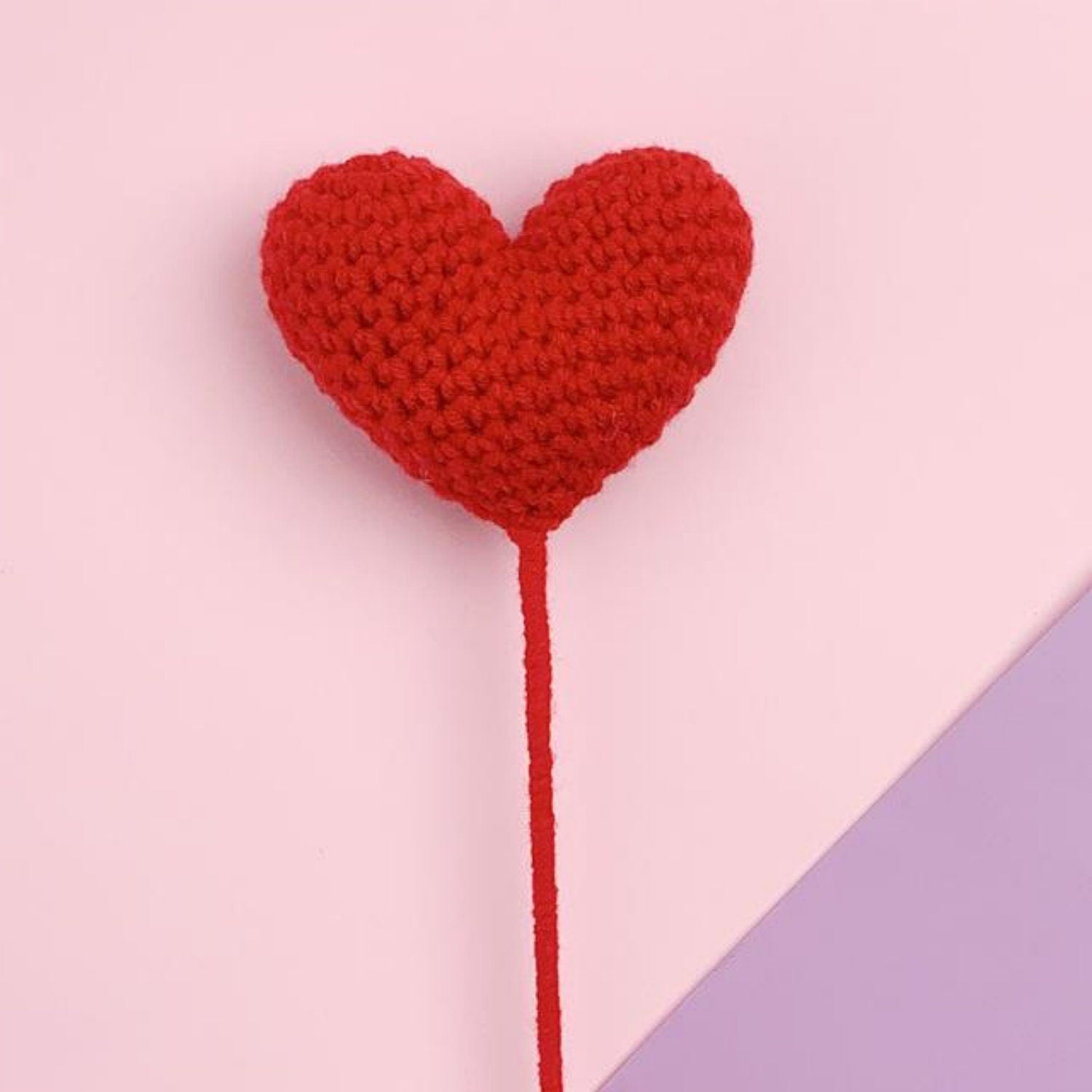 Handmade Crochet Hearts Flower