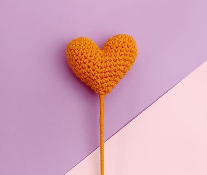 Handmade Crochet Hearts Flower