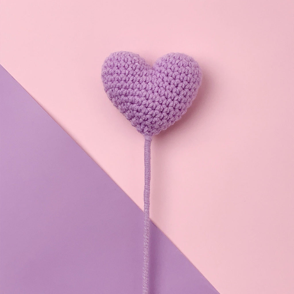 Handmade Crochet Hearts Flower