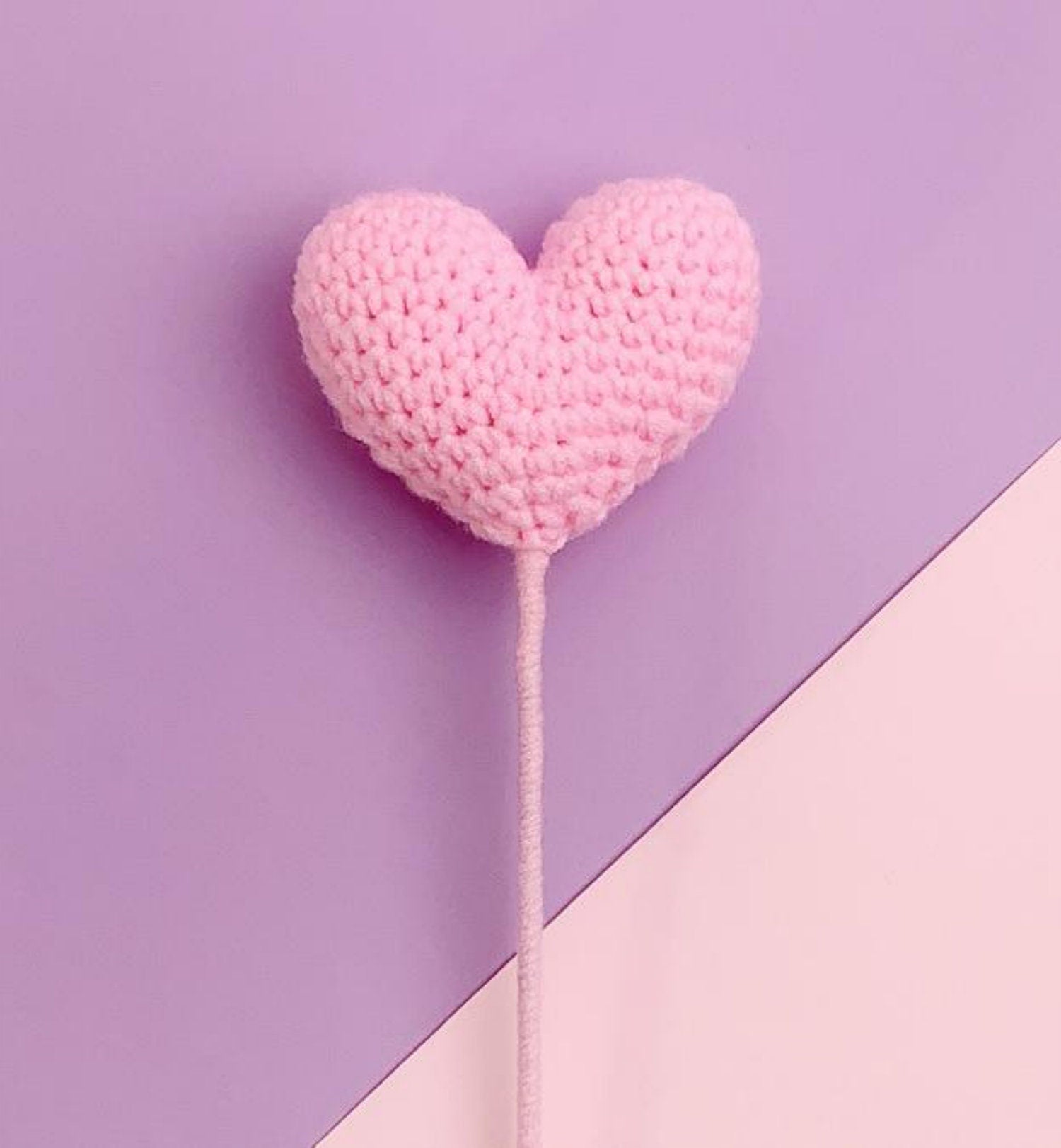 Handmade Crochet Hearts Flower
