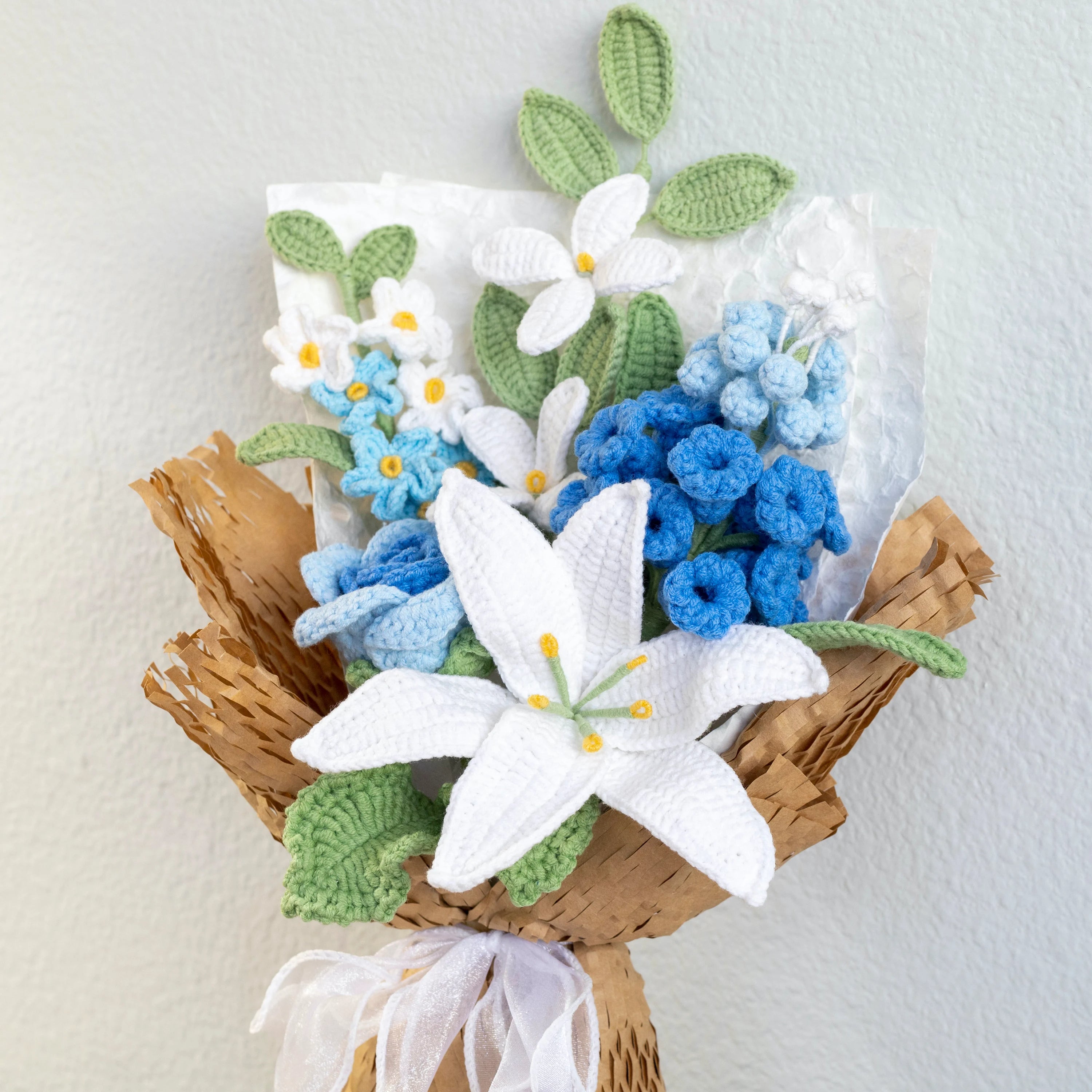 Crochet Flower Bouquet Carnation Bouquet