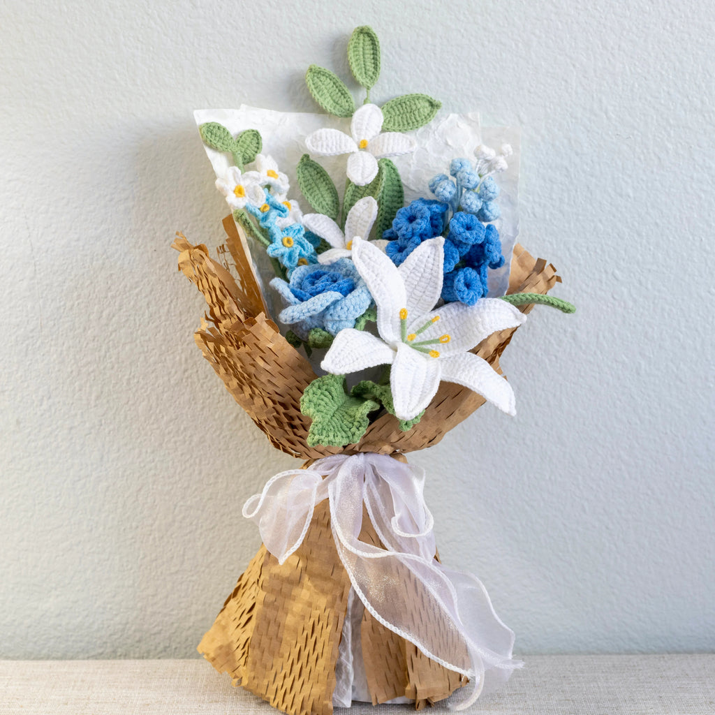 Crochet Flower Bouquet Carnation Bouquet