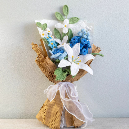 Crochet Flower Bouquet Carnation Bouquet