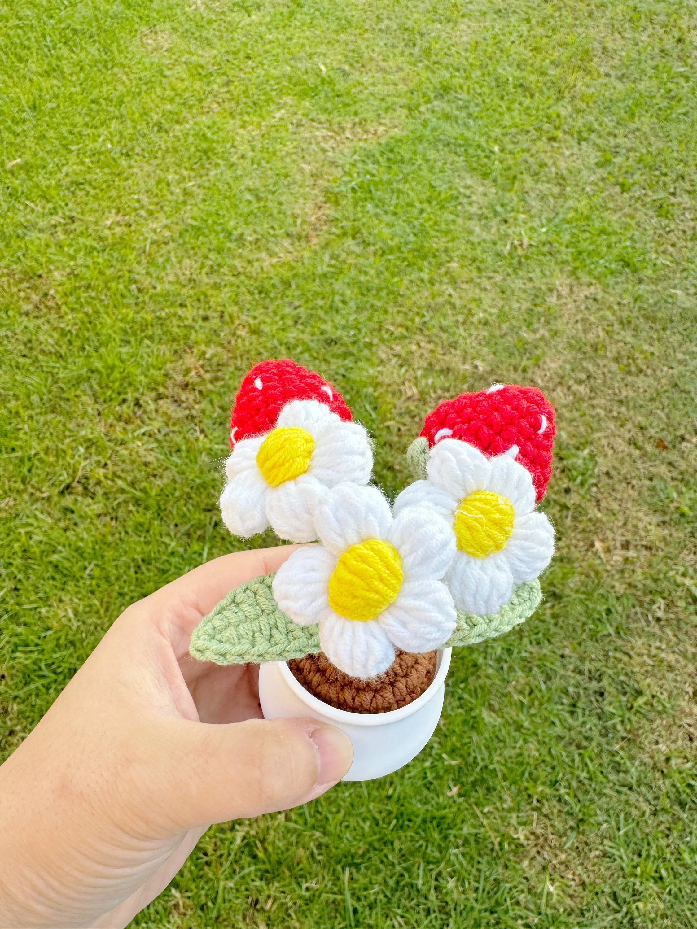 Crochet Strawberry Plant Home Decor Fruit Plant Gifts For Her