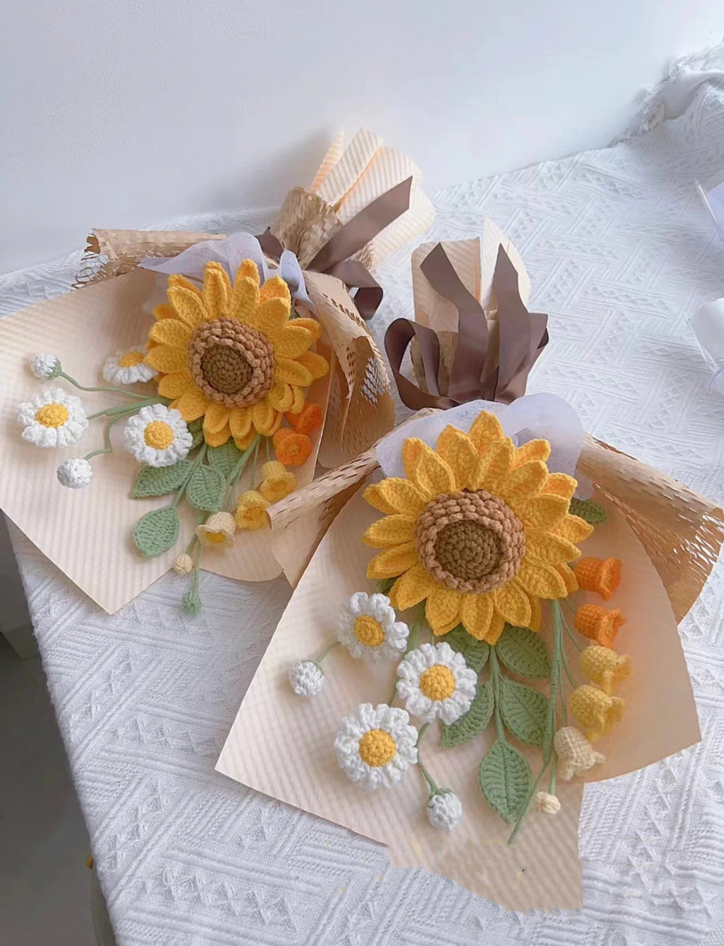 Flower Bouquet Crochet Flowers Mom Gift Bouquet