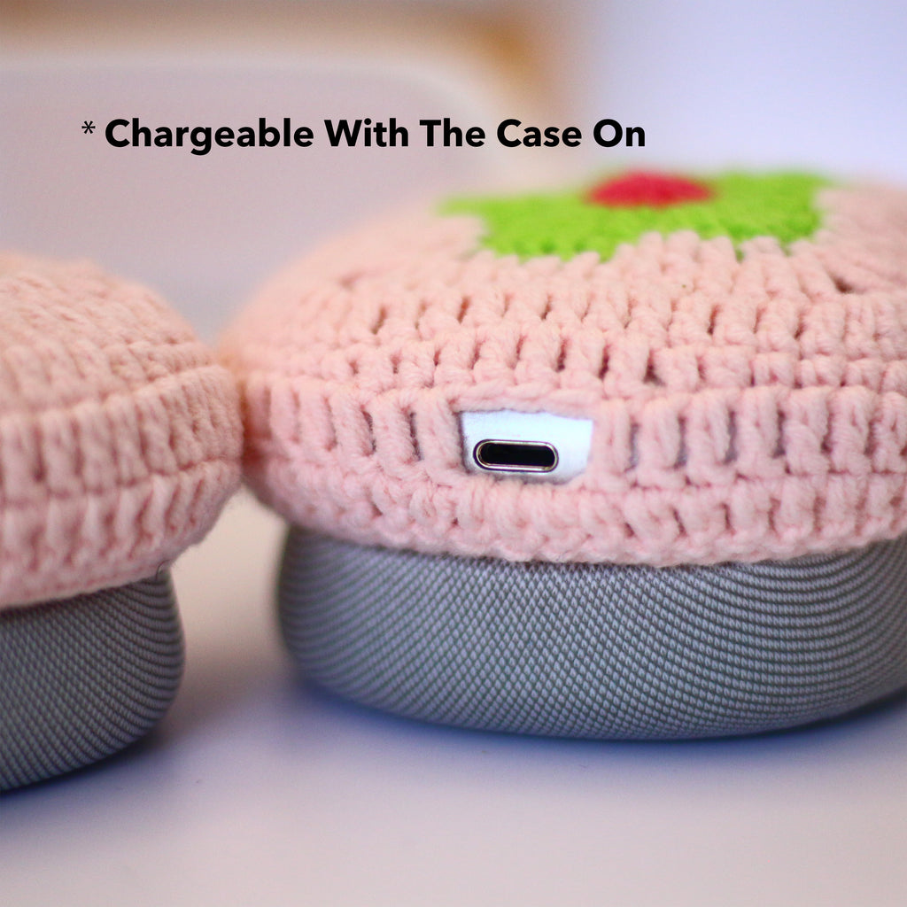 Pink Green Flower AirPods Max Cases Sony XM1000 Cases