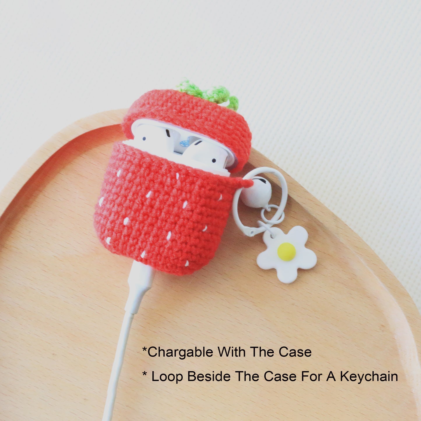 Cute Sweet Strawberry AirPods Case