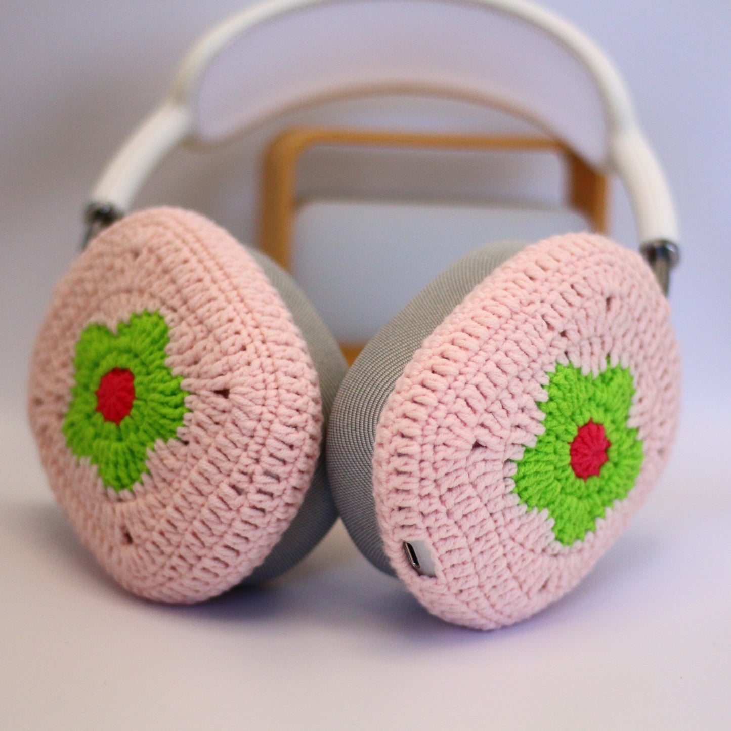 Pink Green Flower AirPods Max Cases Sony XM1000 Cases
