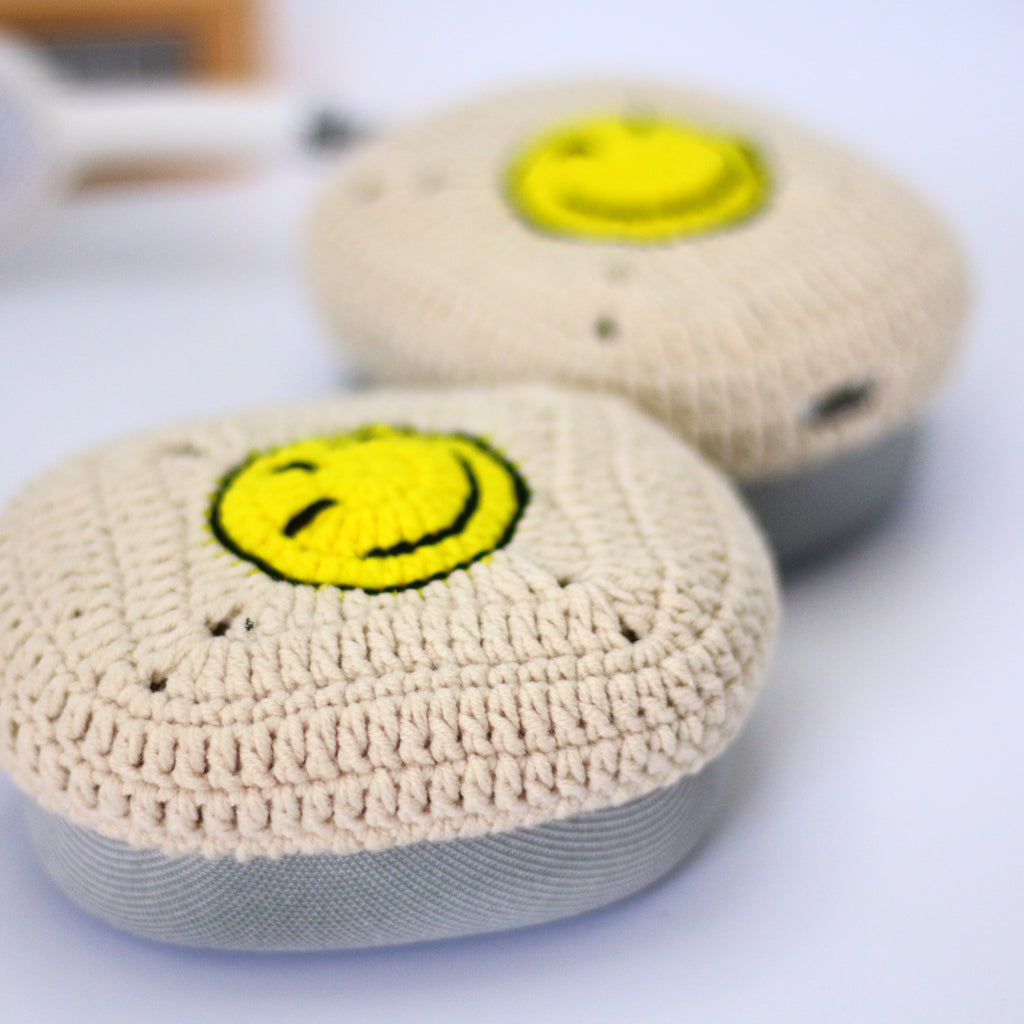 Yellow Smiling Face AirPods Max Cases Sony XM1000 Cases