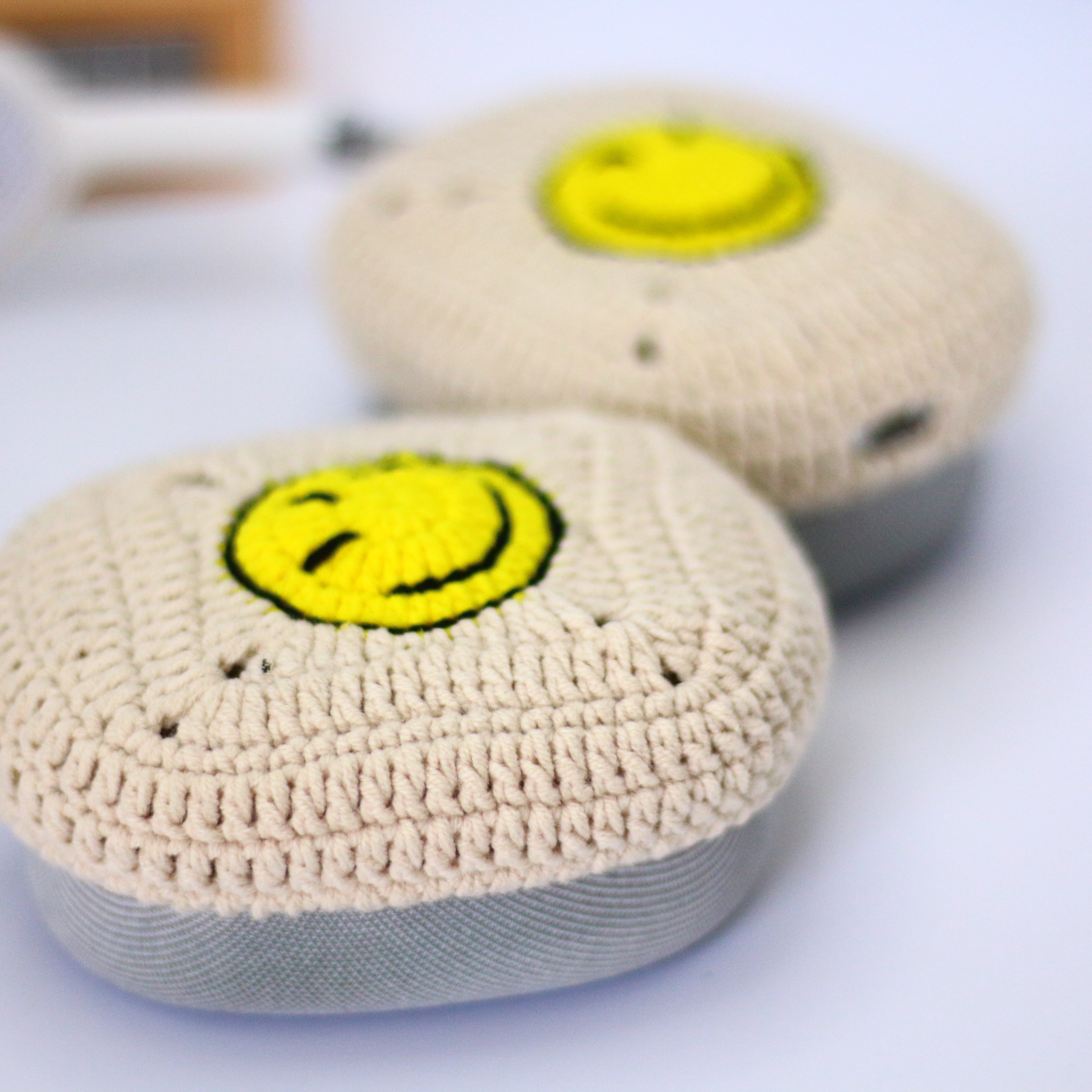 Yellow Smiling Face AirPods Max Cases Sony XM1000 Cases