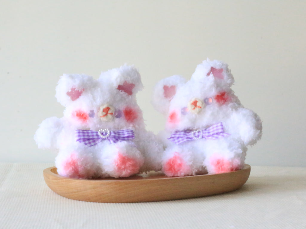 Cute White Bear Airpods Case