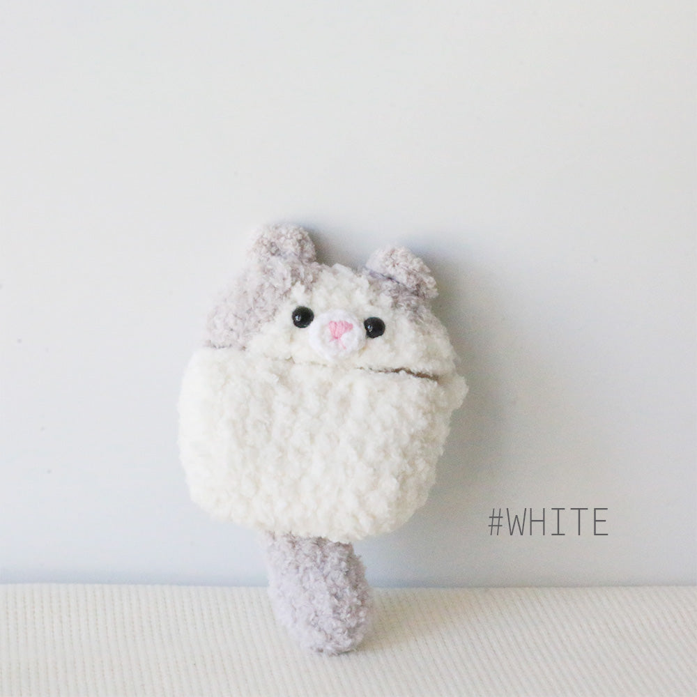 Cute Cat Families Crochet AirPods Case