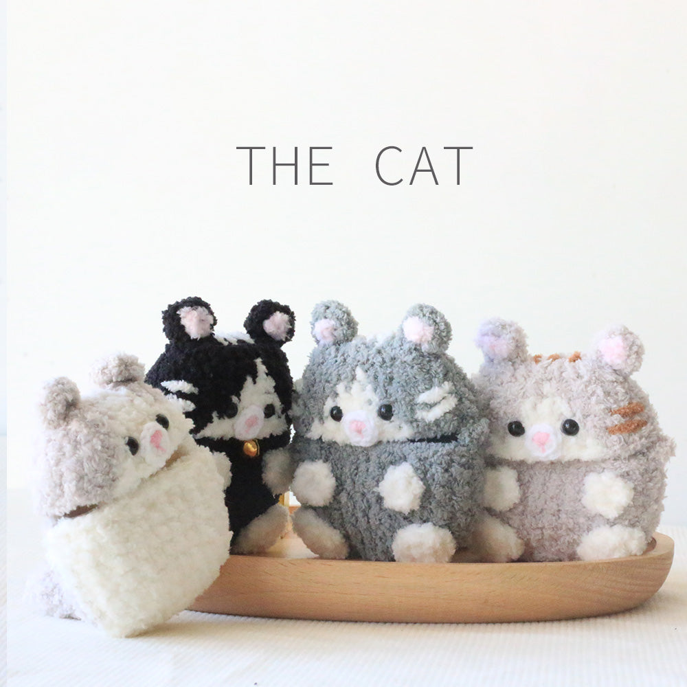 Cute Cat Families Crochet AirPods Case