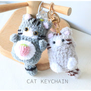 Crochet Cat Keychain
