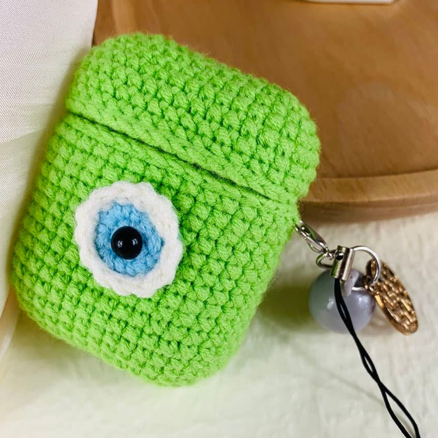 One-eyed Monster Crochet AirPods Case