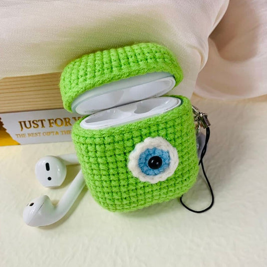 One-eyed Monster Crochet AirPods Case