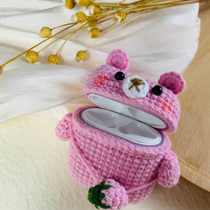 Crochet AirPods Pro Case Funny Pink AirPods Case