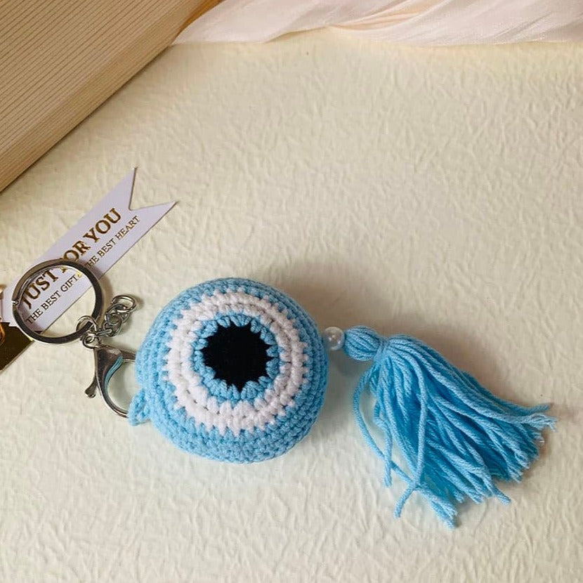 Crochet Keychain Evil Eye Keychain