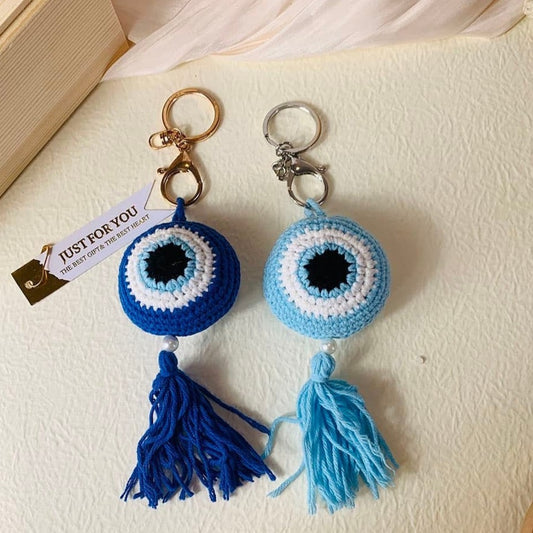 Crochet Keychain Evil Eye Keychain