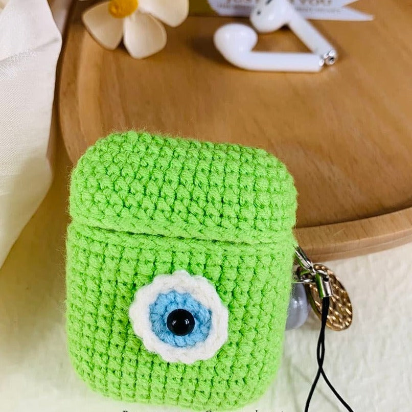 One-eyed Monster Crochet AirPods Case