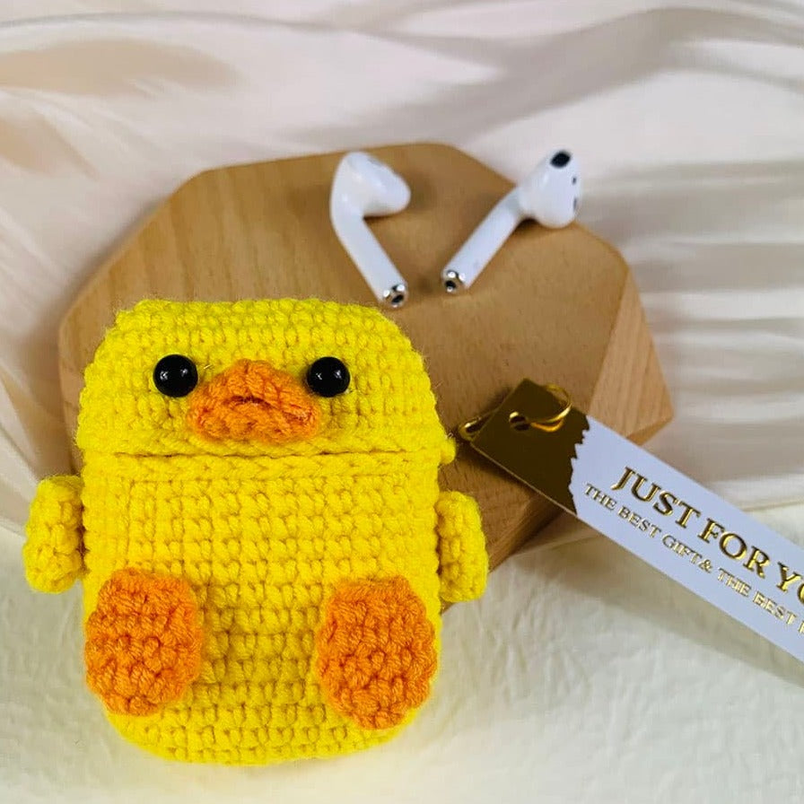 Crochet Duck AirPods Case