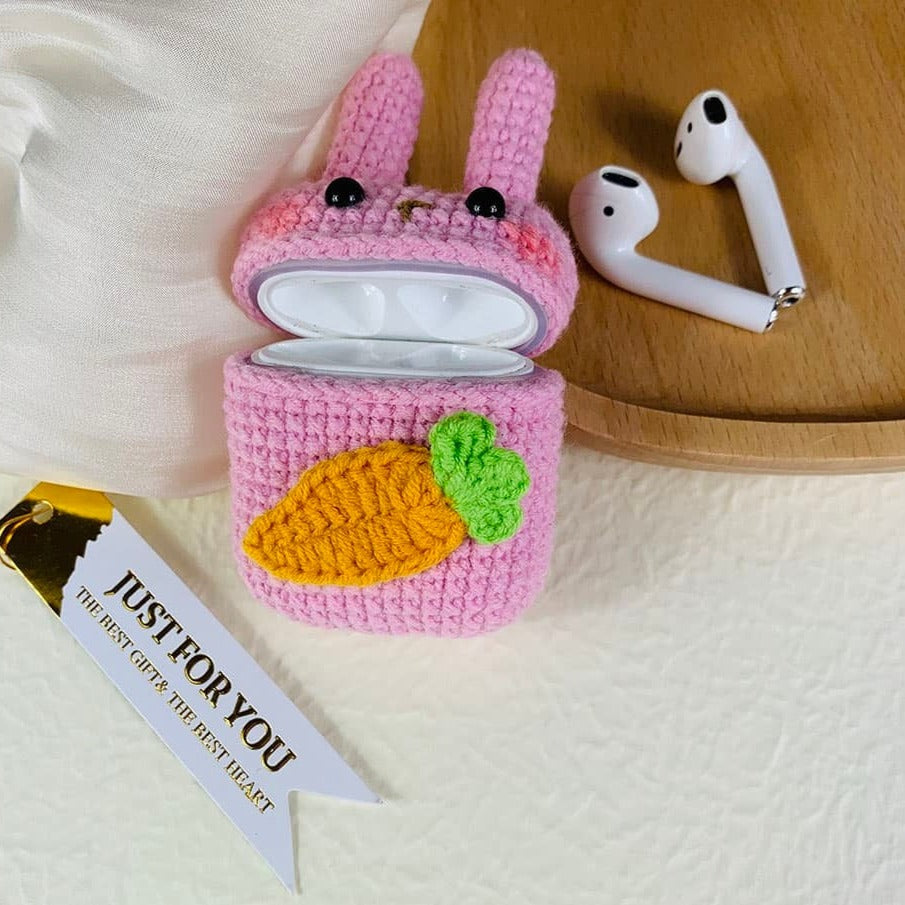 Rabbit With Carrot AirPods Case