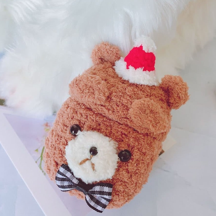Furry Bear Amigurumi Airpods Case
