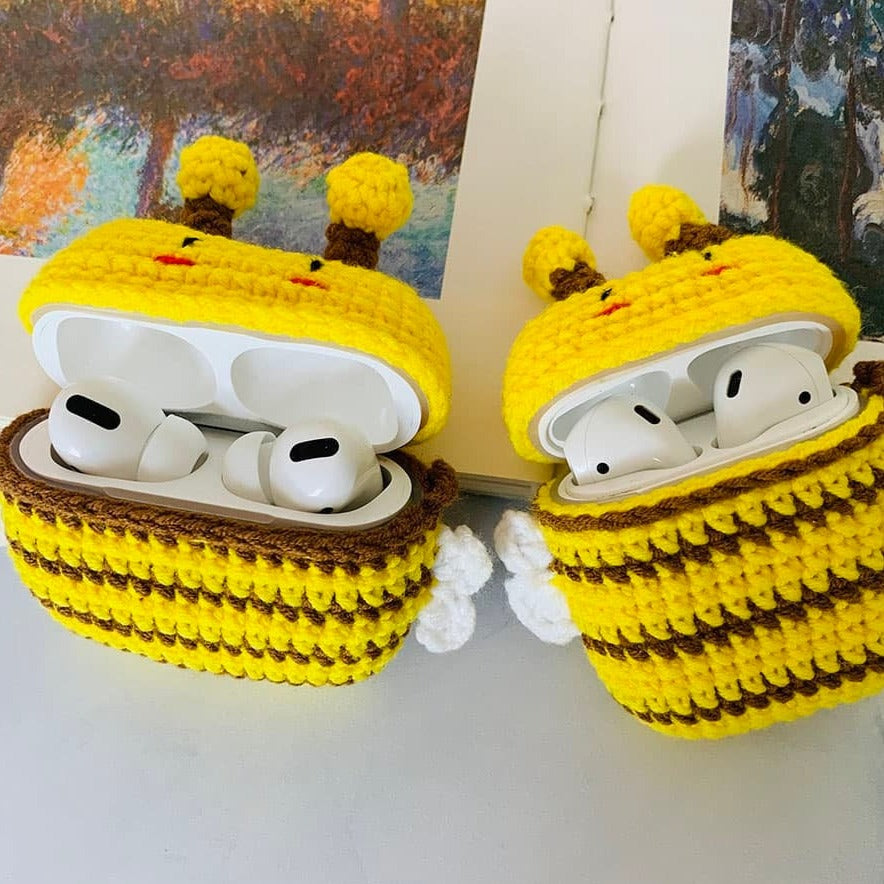 Crochet Bee Airpod Case