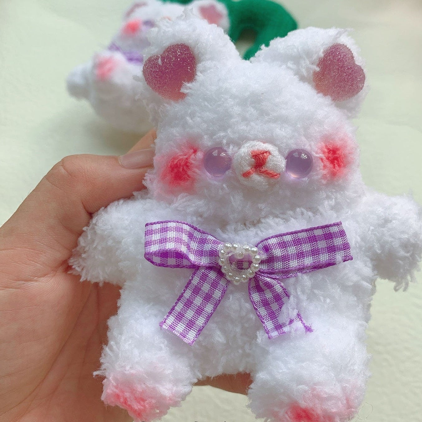 Cute White Bear Airpods Case