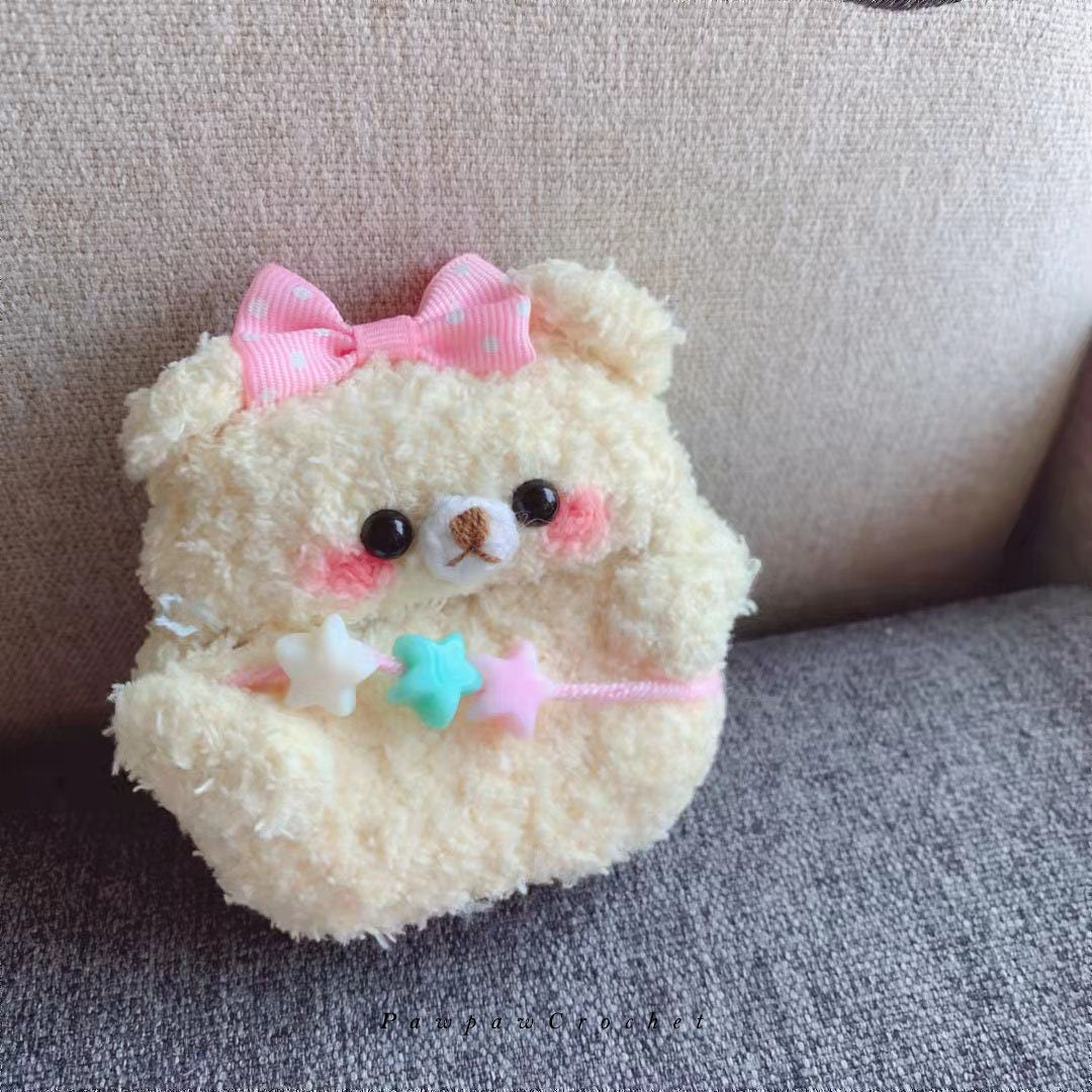 Kawaii Bear Plush Airpod Case