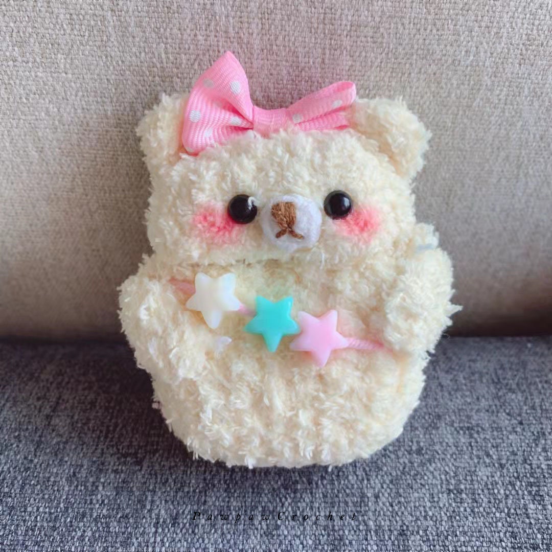 Kawaii Bear Plush Airpod Case