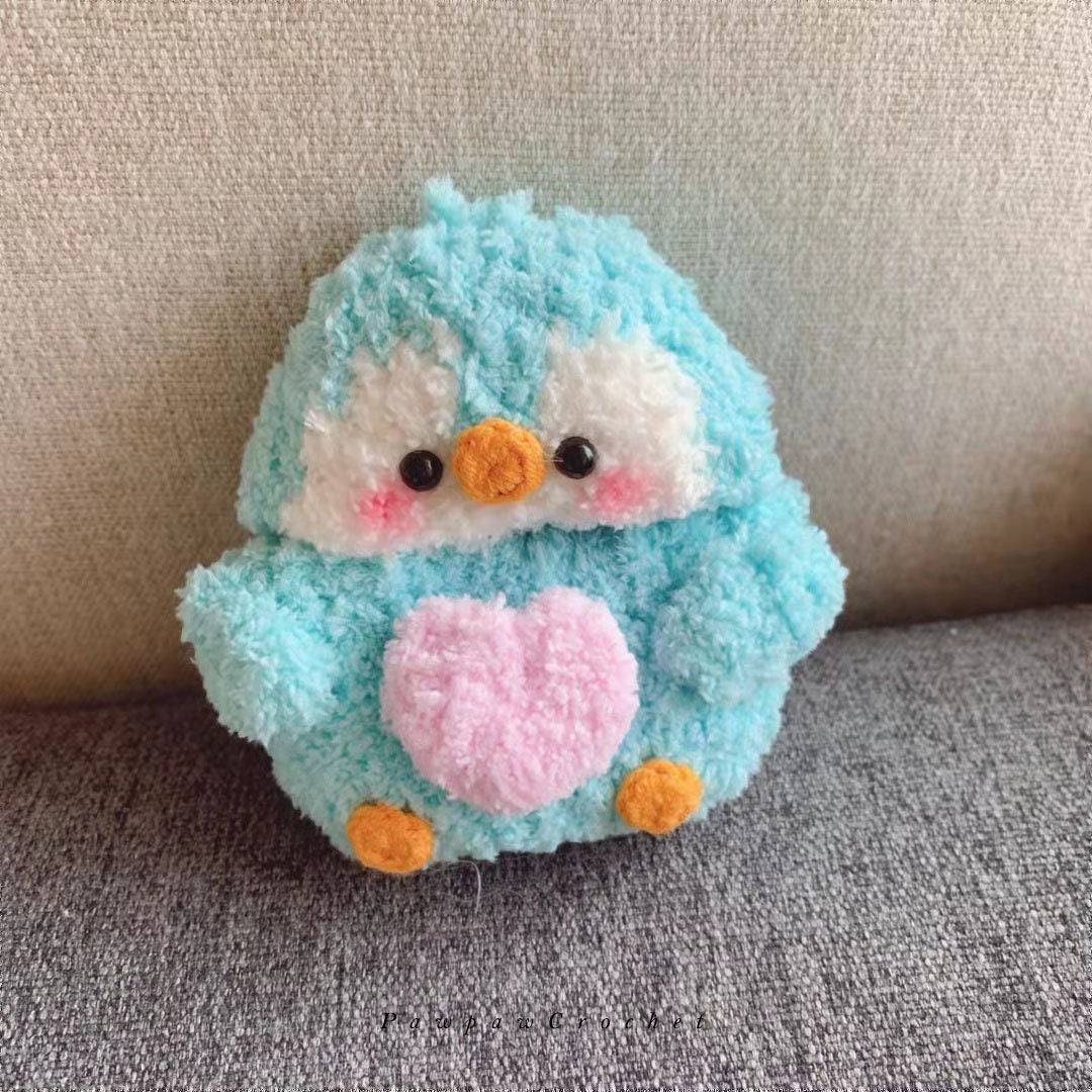 Blue Penguin Plush Airpod Case