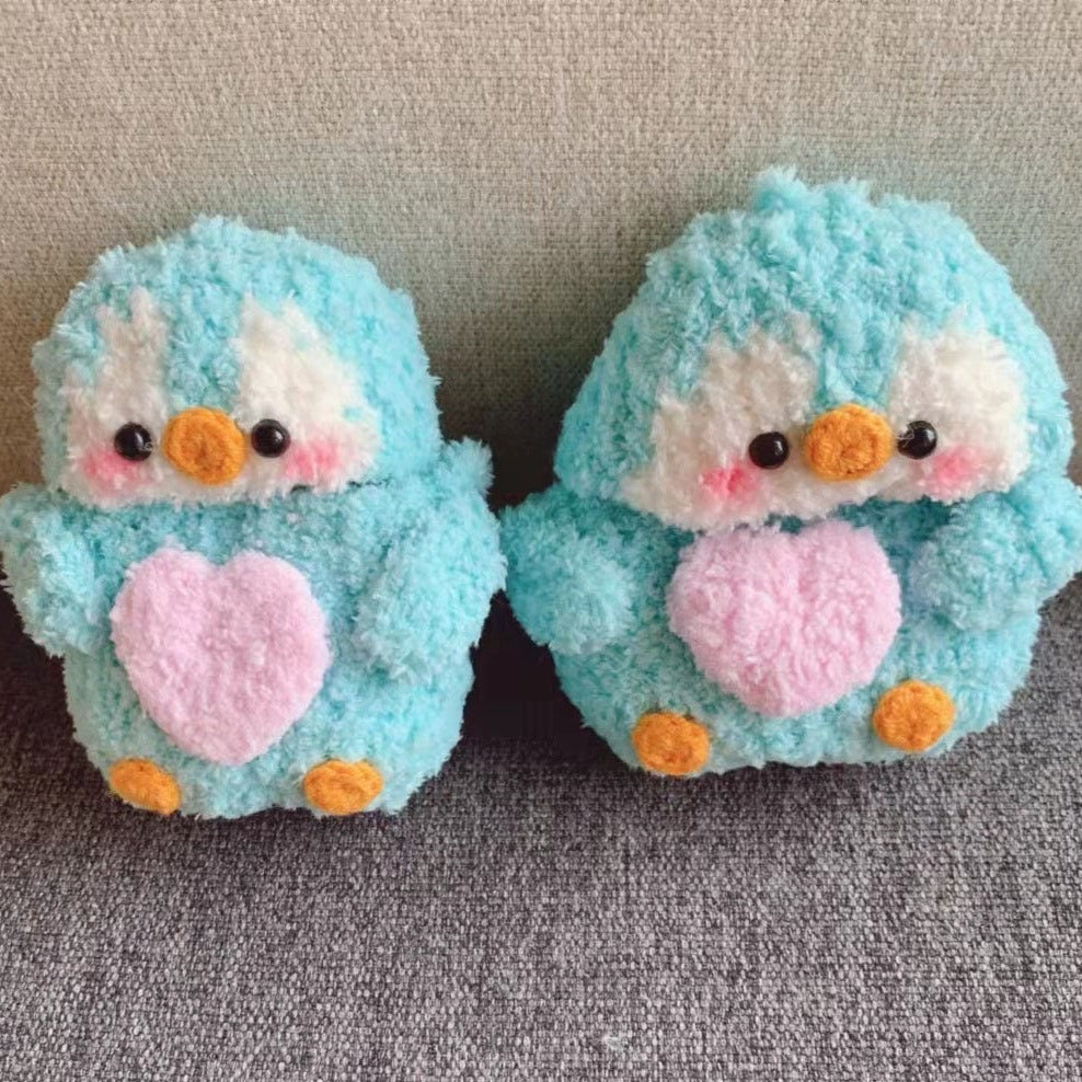 Blue Penguin Plush Airpod Case