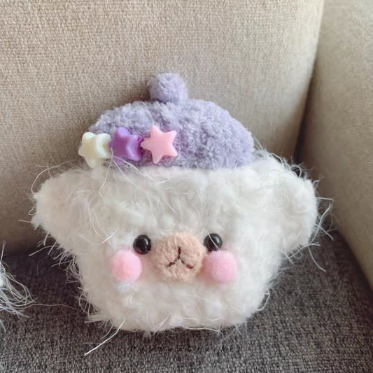 Crochet Fluffy Dog Airpod Case