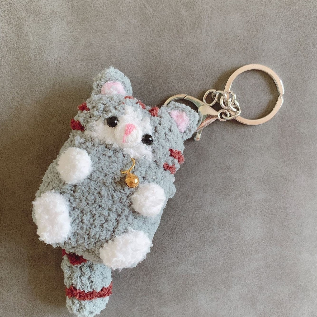 Crochet Cat Keychain