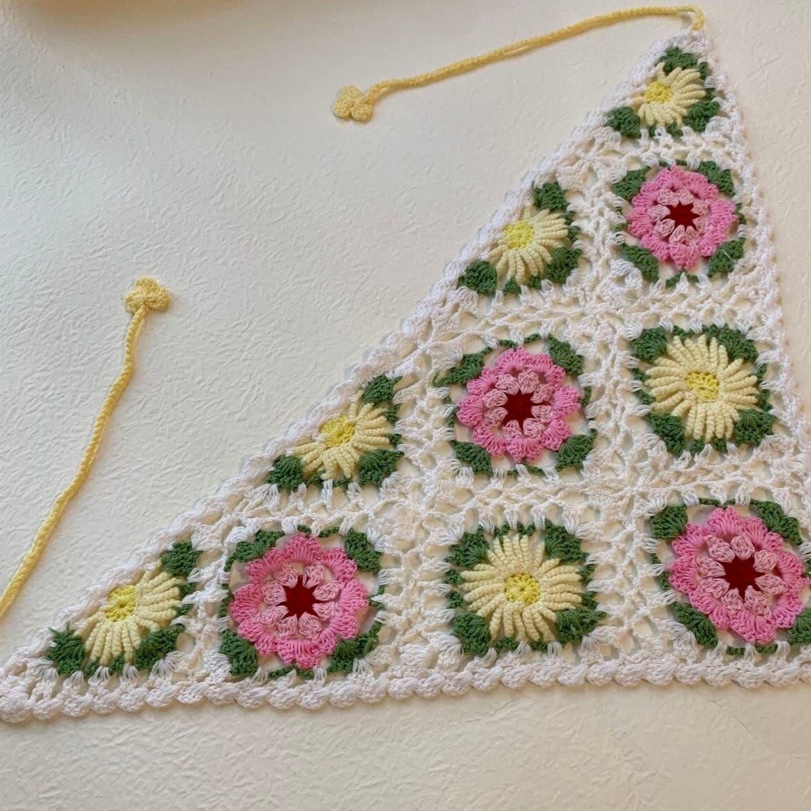 Daisy Flower Bandana Handmade Headband