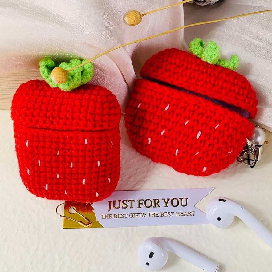 Cute Sweet Strawberry AirPods Case